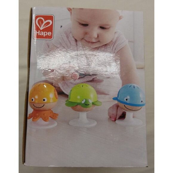 Hape Toys Stay-Put Rattle Set – Baby Sea Animal Rattles with Suction Cups - Picture 6 of 12